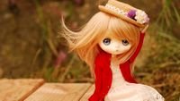 pic for Blonde Doll In Romantic Dress And Hat 